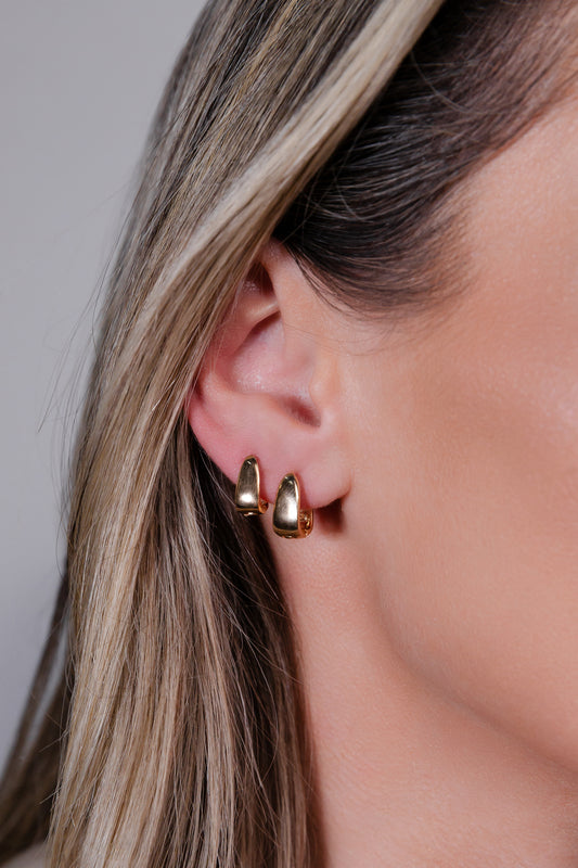 Petit Glossy Wide Hoop