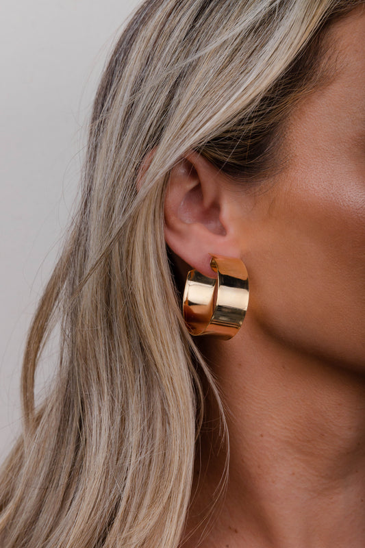 Glossy Maxi Wide Hoop