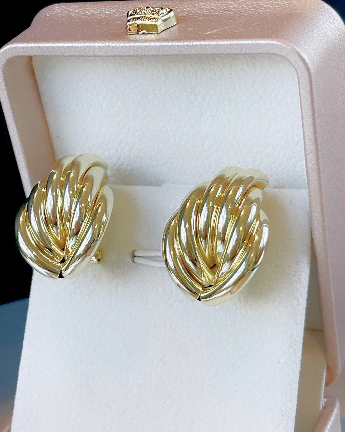 Cable Knit Shell Earring