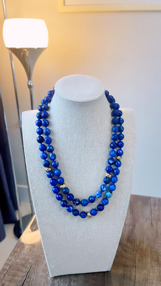 Lapis Lazuli Double Necklace