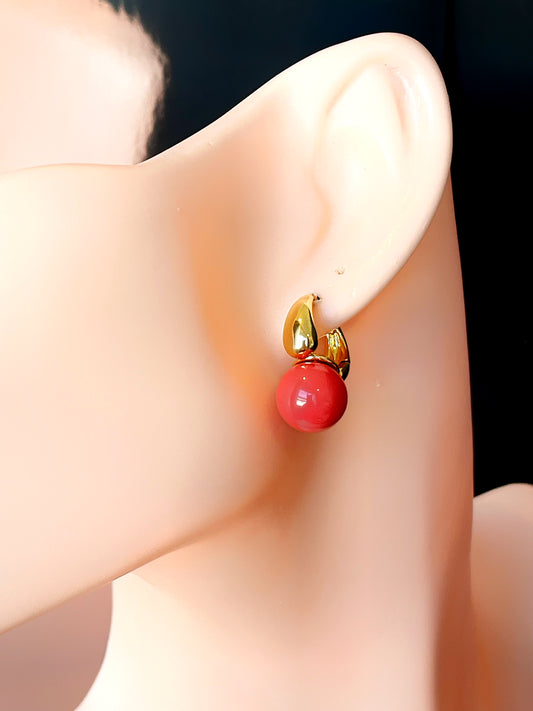 12MM Ball LabGem Earring Hoop