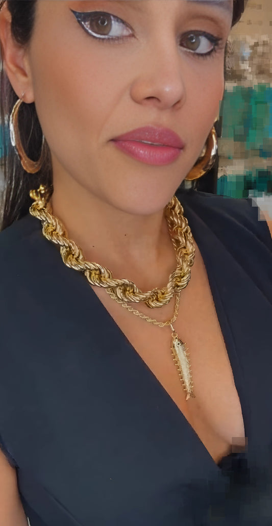 Rope Fish Necklace