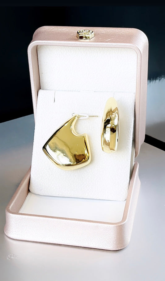 Geometric Fin Form BT Designer Earring