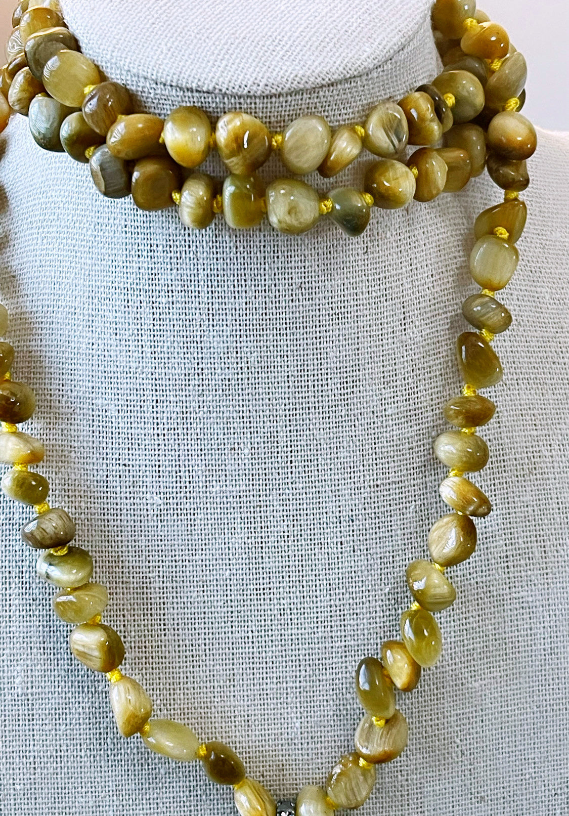 Drop Brown Agate Necklace
