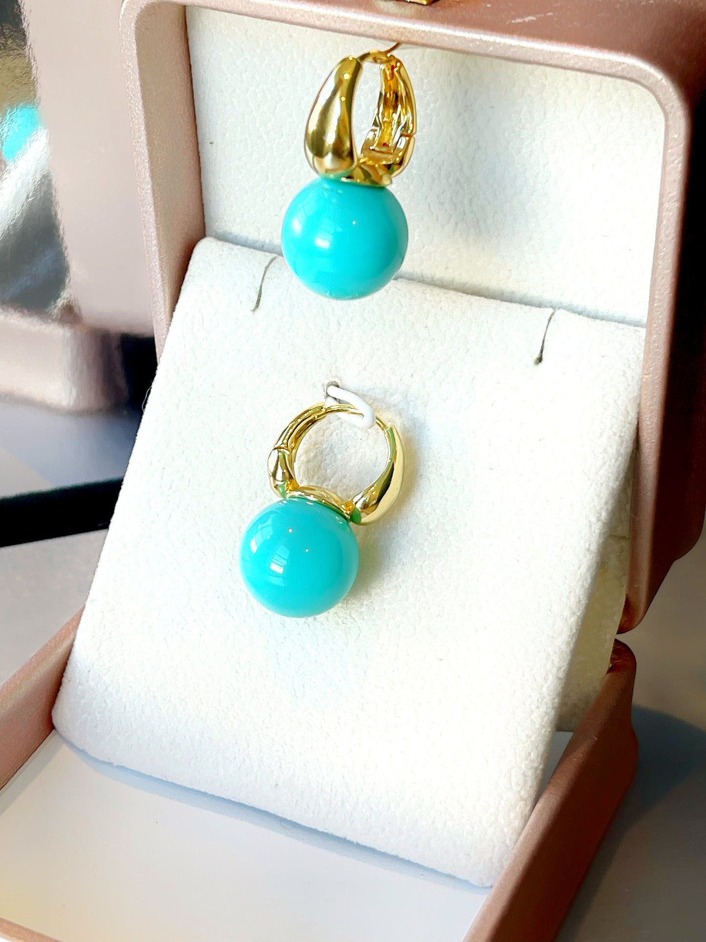 12MM Ball LabGem Earring Hoop