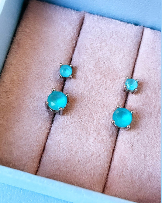 Petit Colombian Emerald Duo Earring