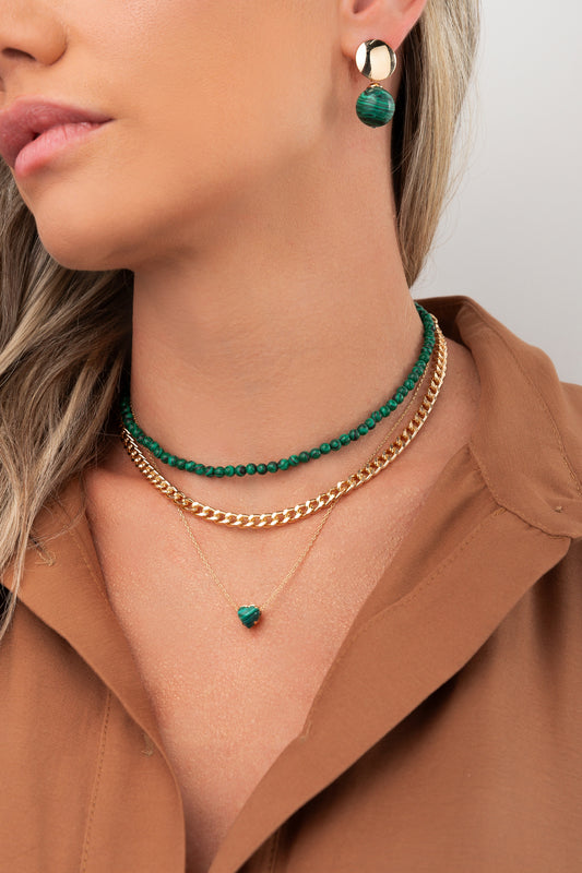 Malachite Beads Necklace