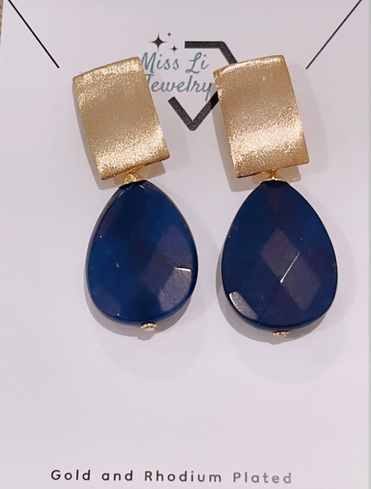 Blue Lace Agate Earring
