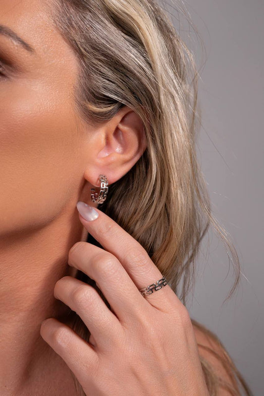 Greek Inspiration VM Designer Rhodium Ring