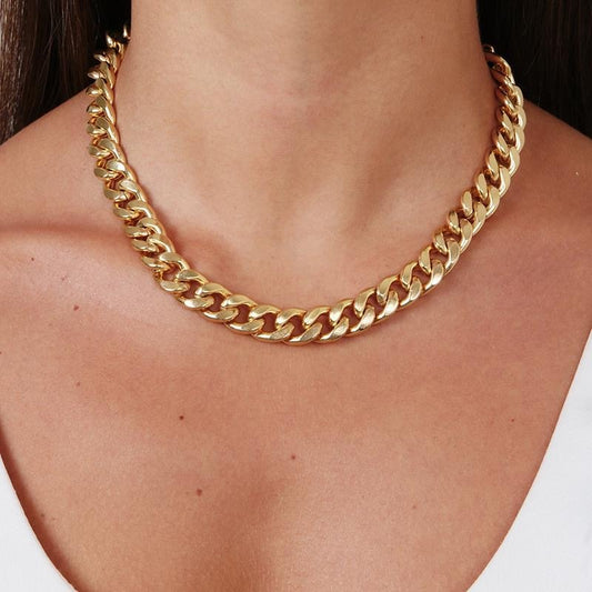 Maxi Curb Chain Choker Necklace 11MM