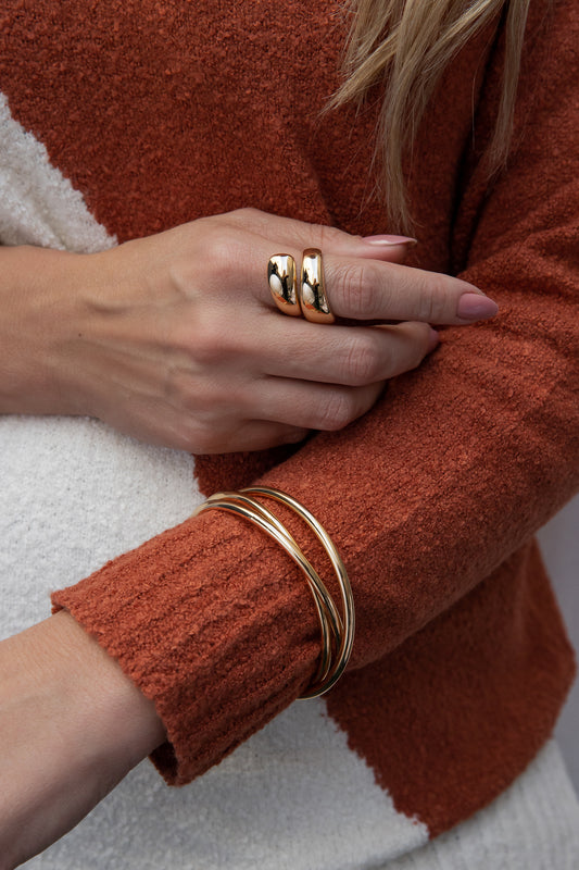 Maxi Comma Open Ring