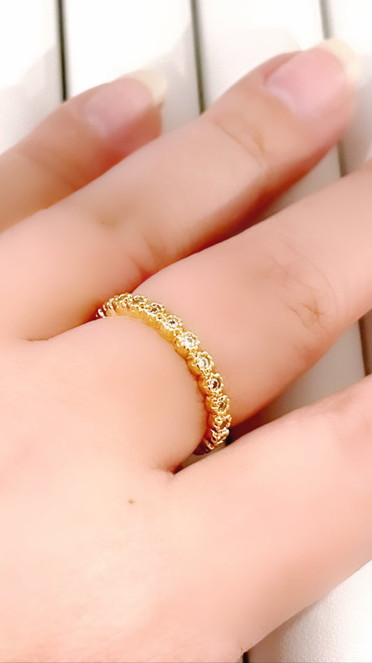 Zirconia Slim Band Ring