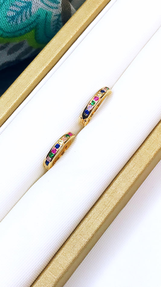 Small Color Hoop Earring
