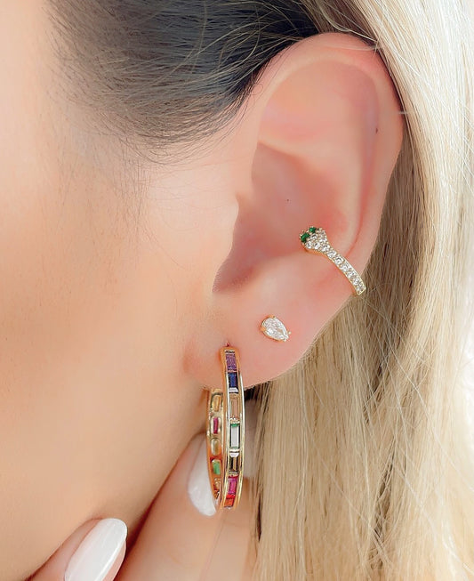 Snake Pave Fake Piercing
