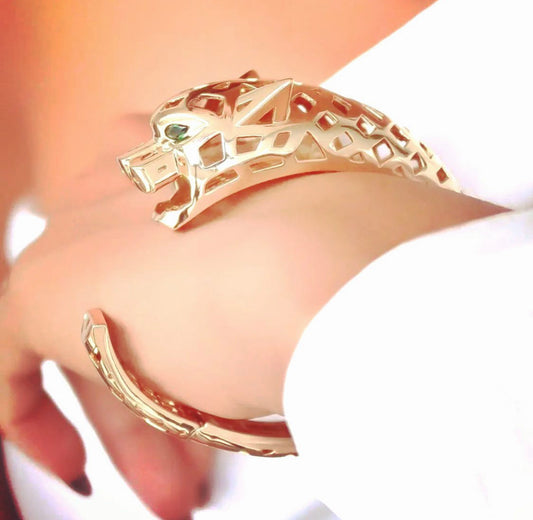 Lux Panther Cuff Bracelet