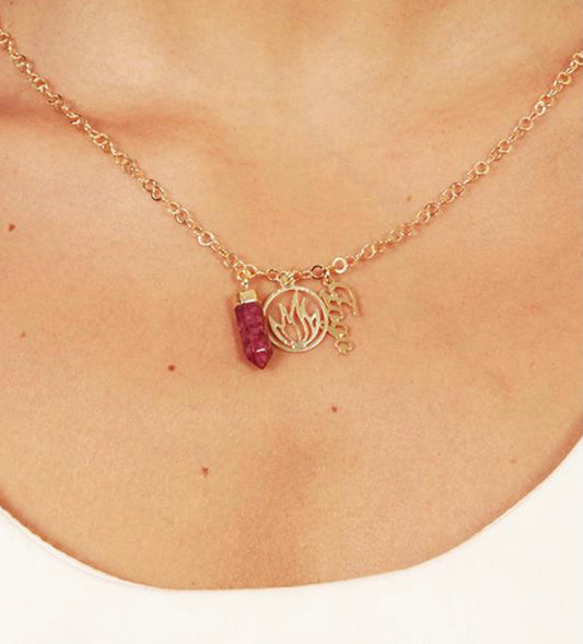Zodiac Fire Element Necklace