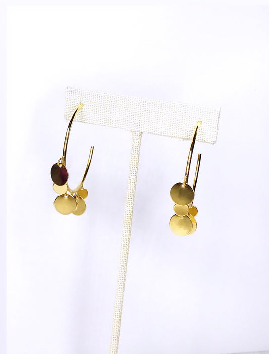 Circle Tassel Hoop Earring