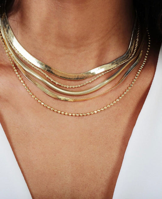 Snake Chain Choker Necklace 4MM
