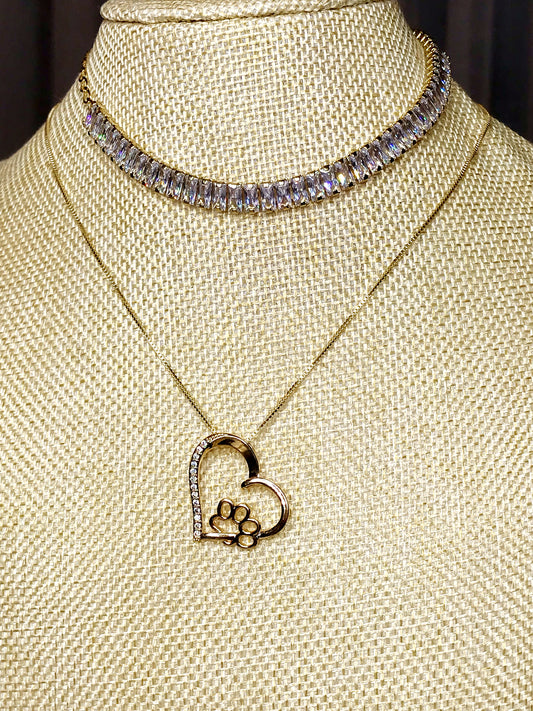 Loving Pet Heart with Zirconias