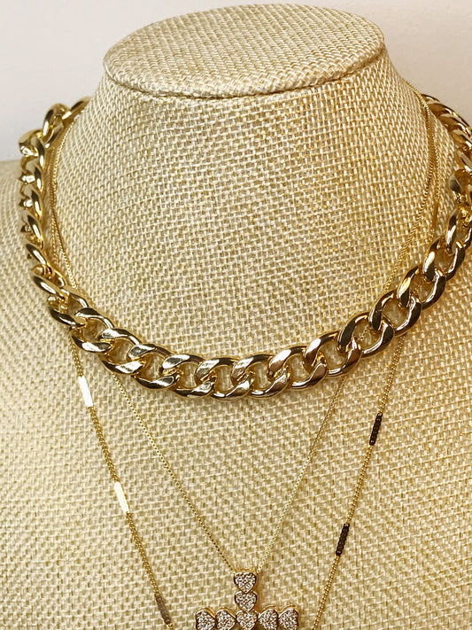 Maxi Curb Chain Choker Necklace 11MM