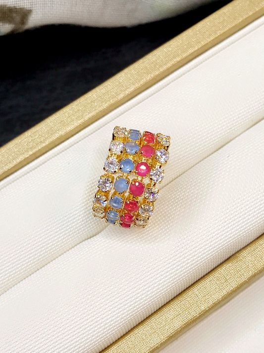 Colored Zirconia Fake Piercing