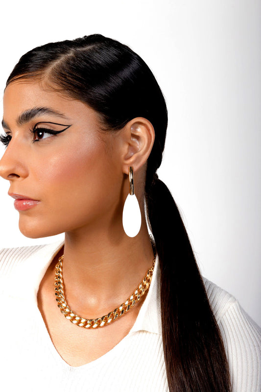 Mother Pearl Long Drop Earring