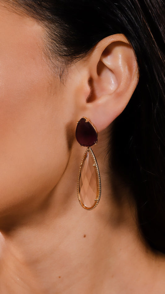 Morganite Drop Earring