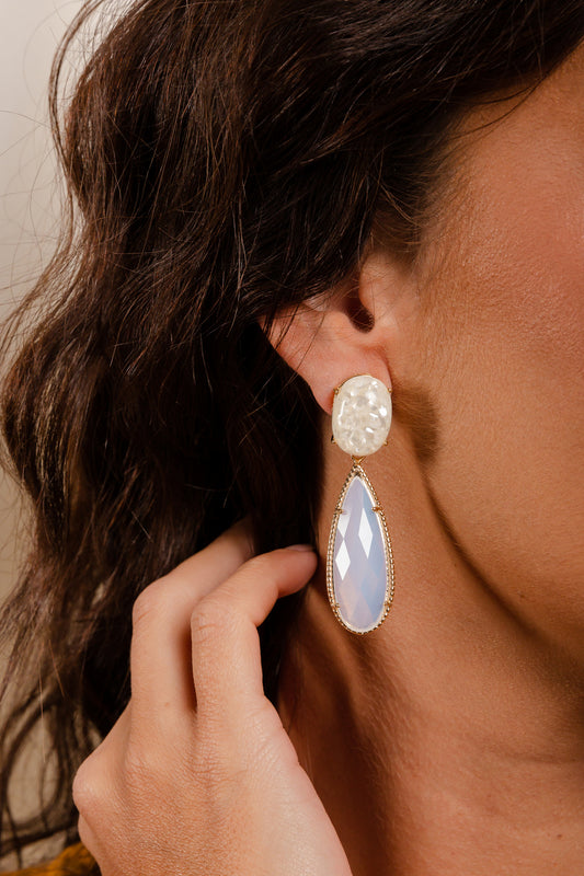 Replica Rutilated Onyx and Gem Drop Earring