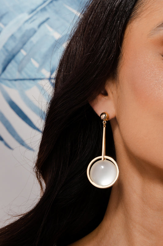 Cat Eye Pendulum Earring