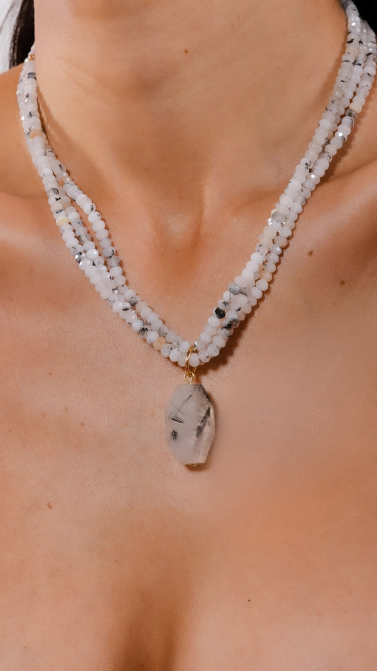 Tourmaline Quartz Necklace