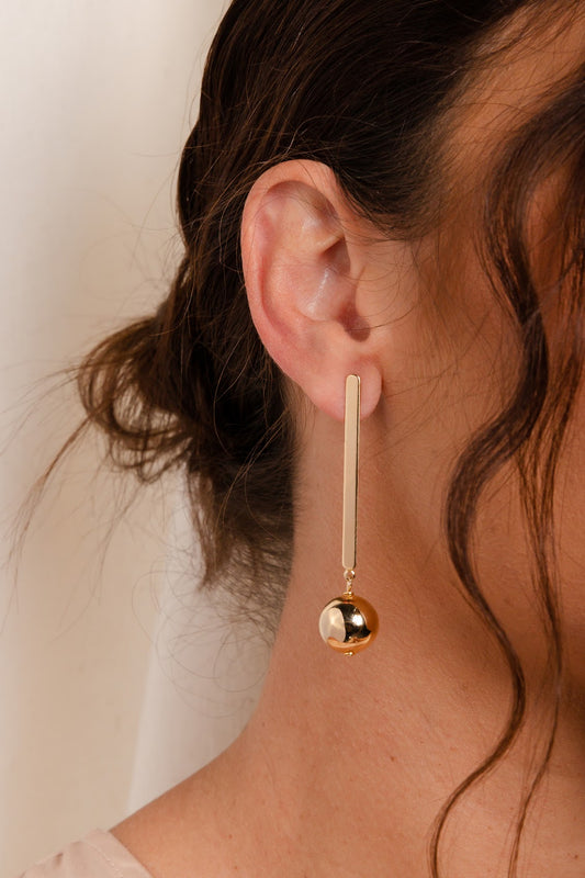 Drop Ball Earring
