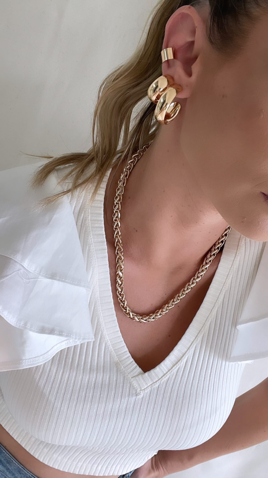 Wide Sleek Hoop