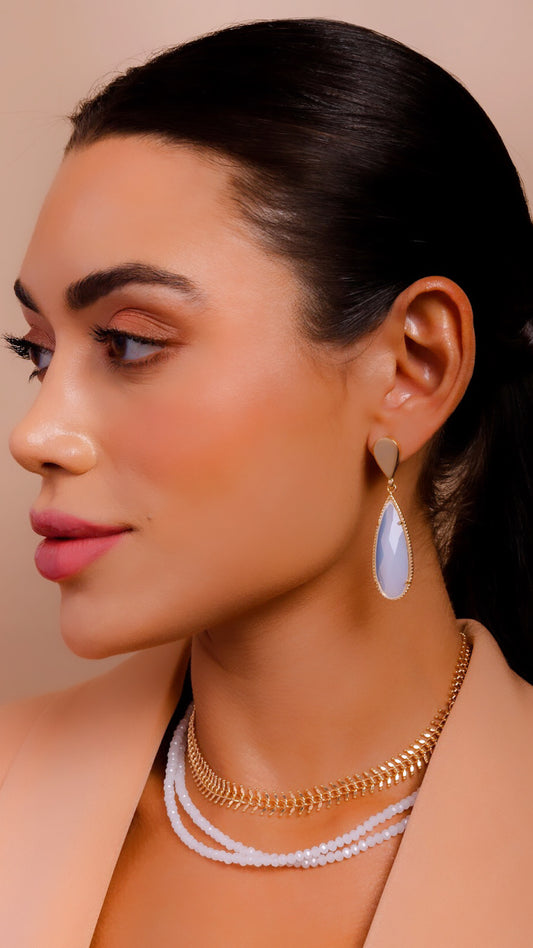 Opal Drop Earring