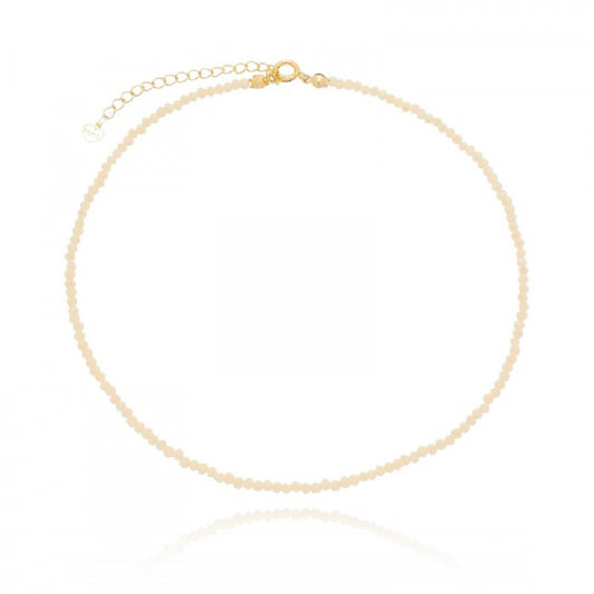 Nude Crystal Choker Necklace