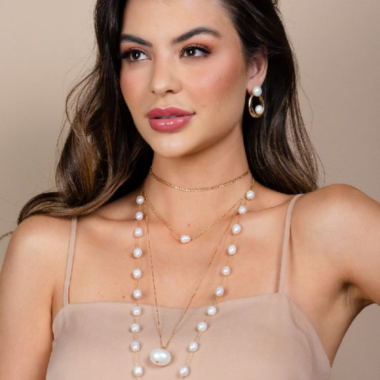 Fresh Water Long Pearl Necklace